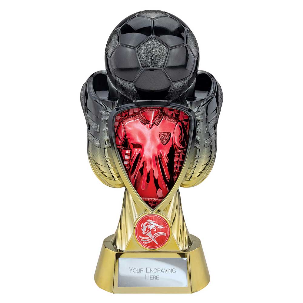 Tournament Red Shirt Football Trophy Heavyweight Award in Carbon Black ...