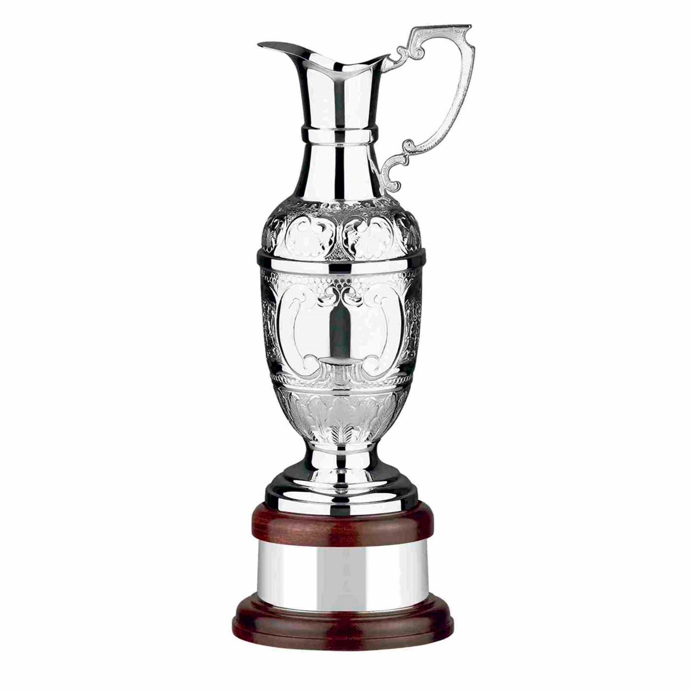 Swatkins Supreme Silver Plated St Anne's Hand Chased Claret Jug Trophy Award 
