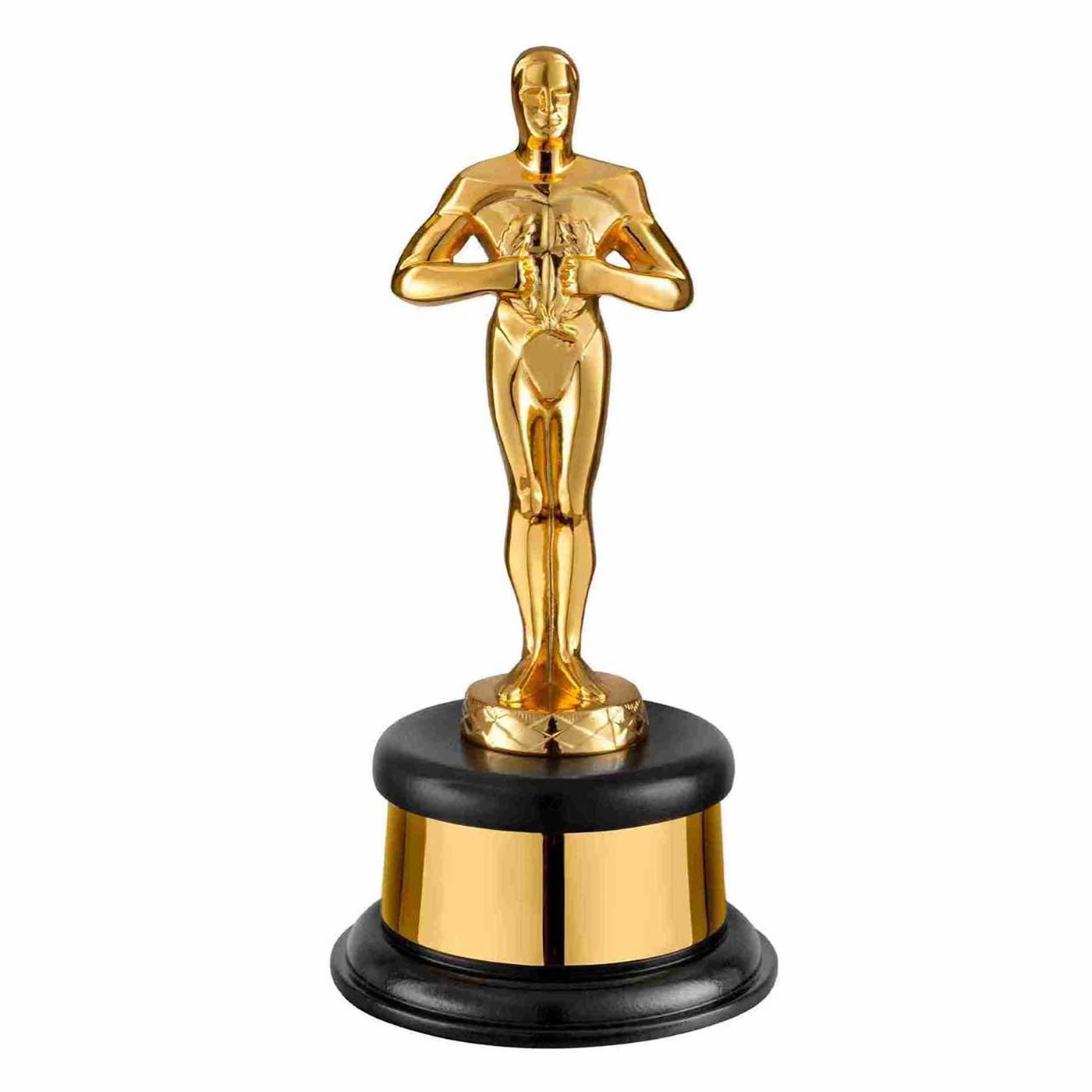 Gold Plated Solid Metal Figure Award Trophy