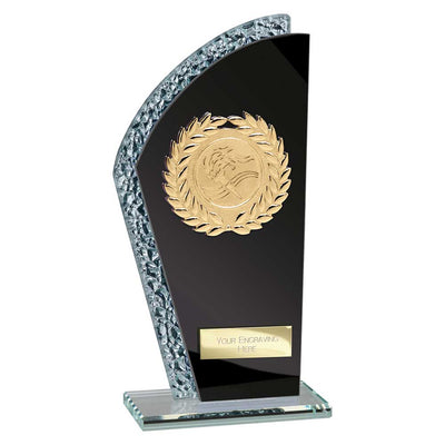 Hawk Multisport Trophyglass Award Black Silver