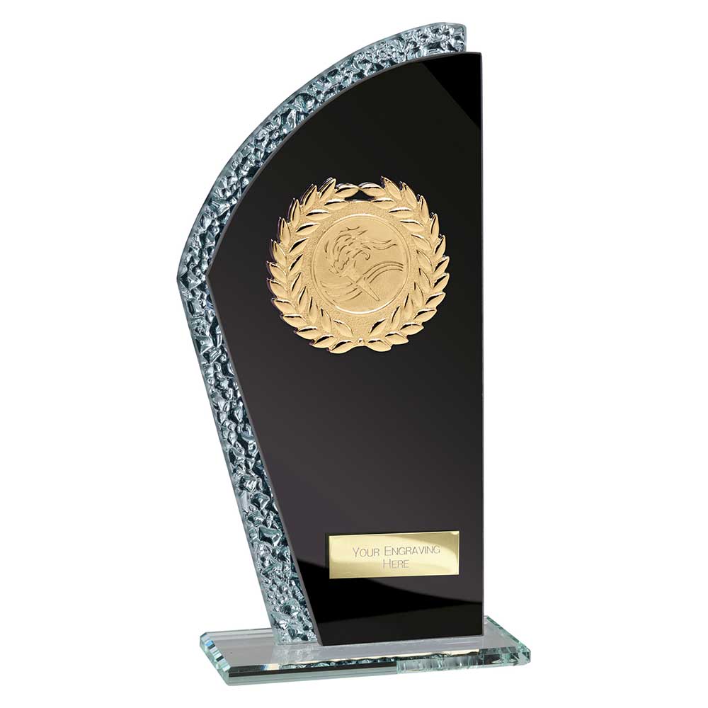 Hawk Multisport Trophyglass Award Black Silver