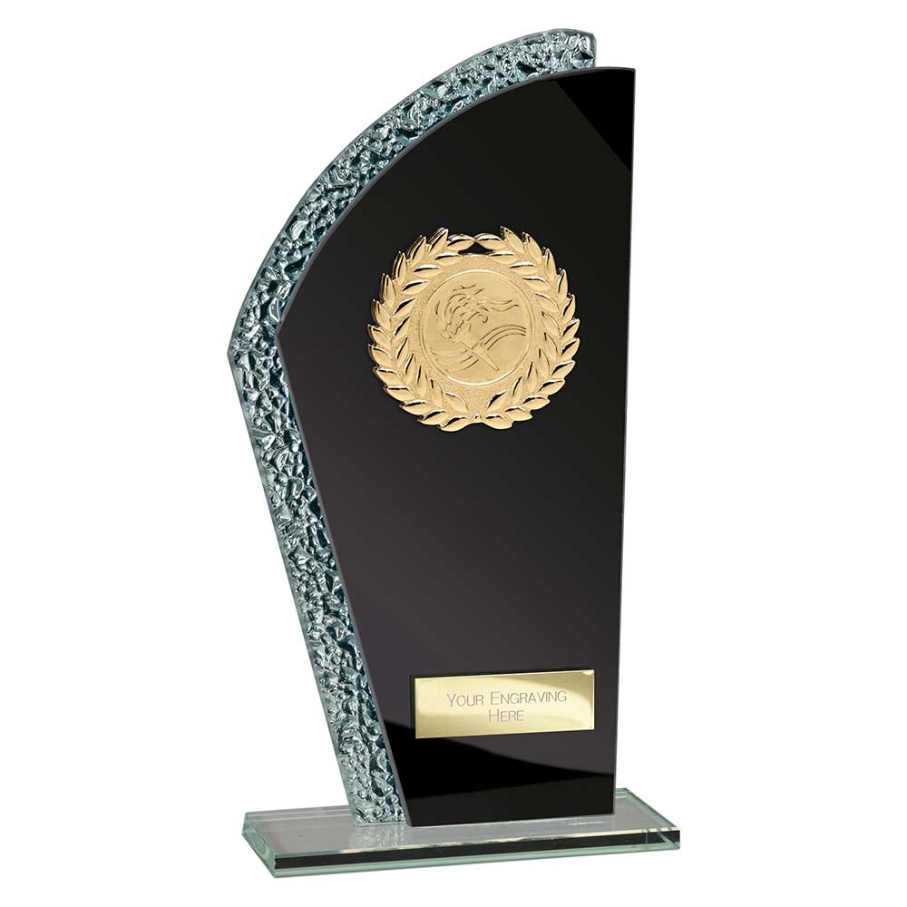 Hawk Multisport Trophyglass Award Black Silver