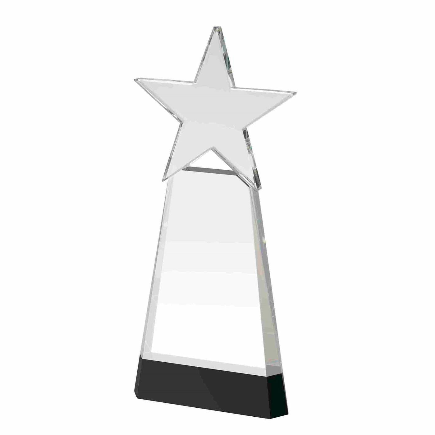 Optical Crystal Star Podium Award Trophy 