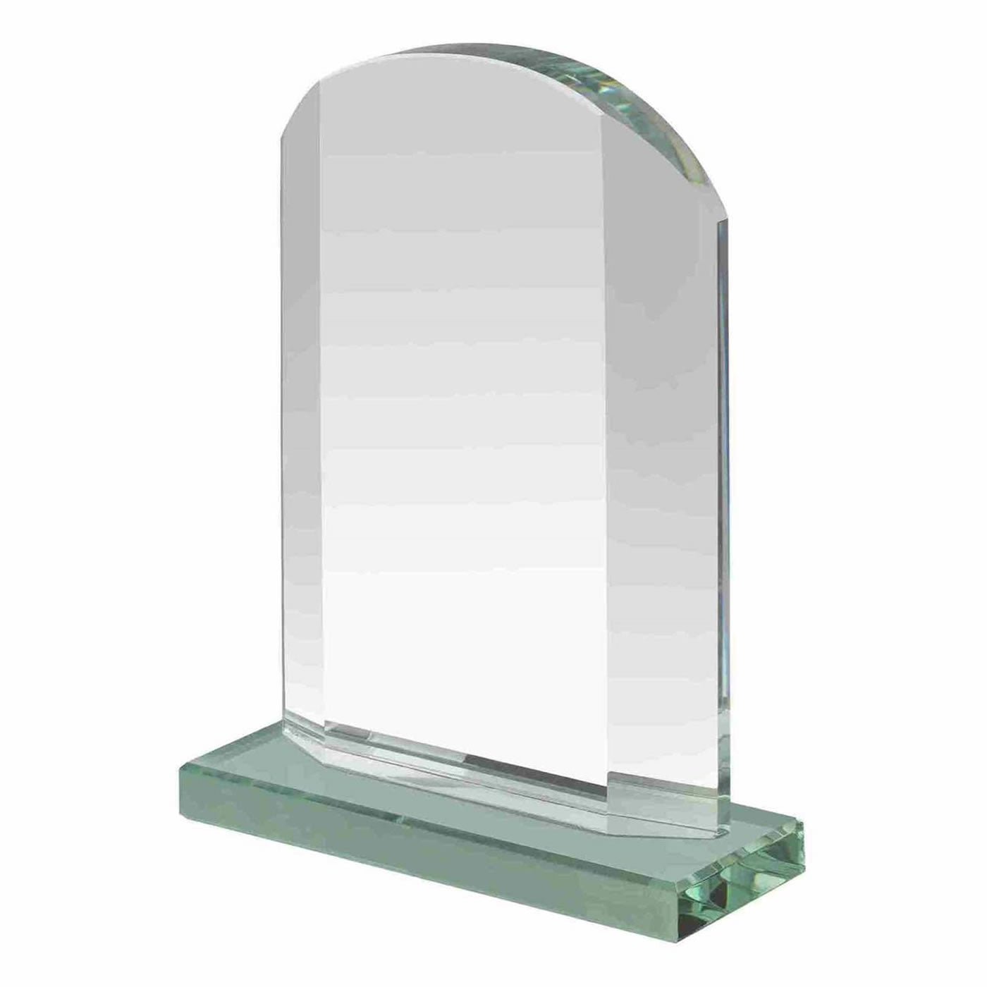 Jade Glass Curve Award Trophy 