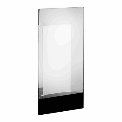 Clear & Black  Flat Crystal Award Trophy
