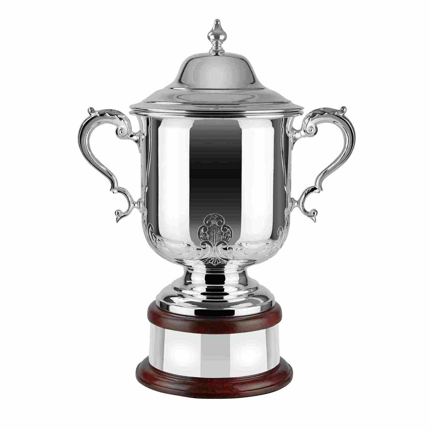 Swatkins Supreme Silver Plated League Champions Hand Chased Trophy Award 