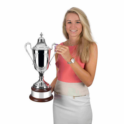 Swatkins Supreme Formula Hand Chased Silver Plated Award Trophy