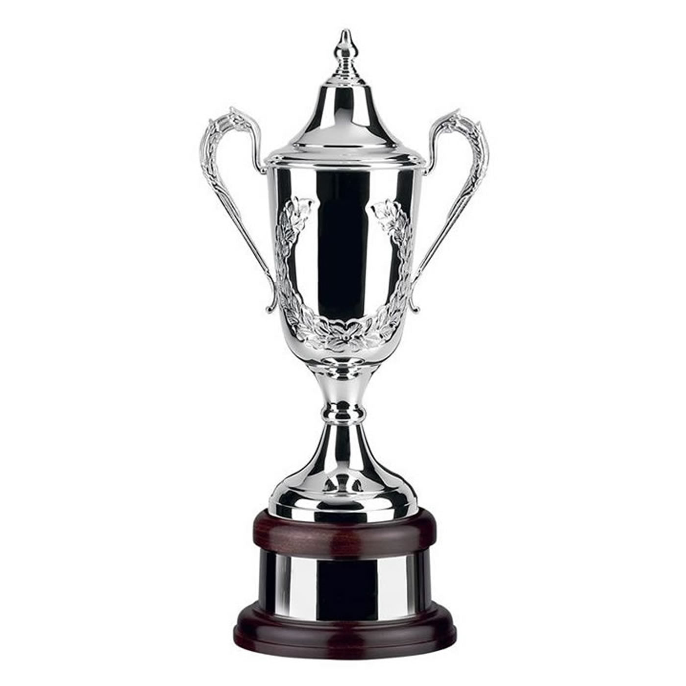 Swatkins Supreme Formula Hand Chased Silver Plated Award Trophy