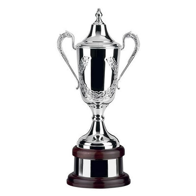 Swatkins Supreme Formula Hand Chased Silver Plated Award Trophy