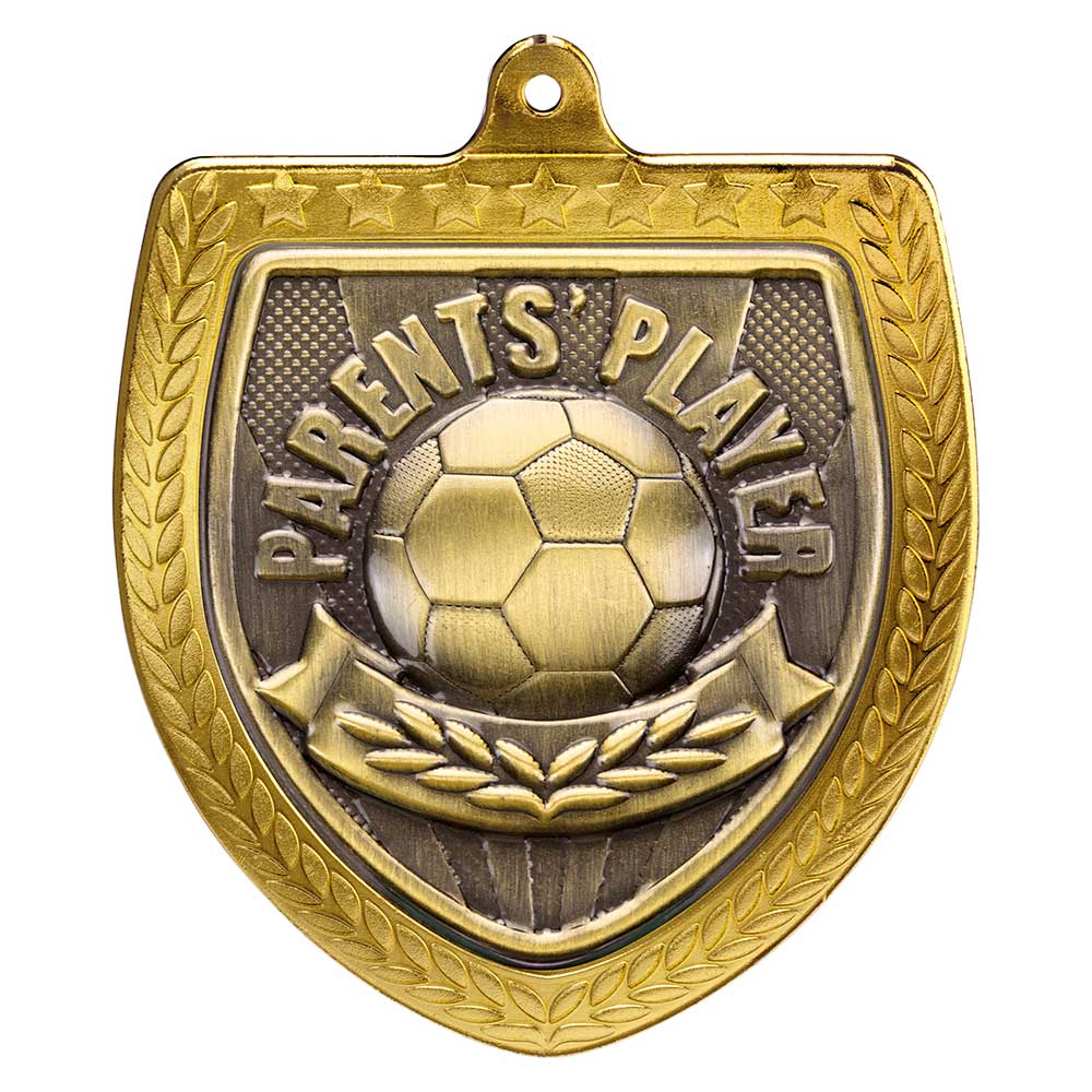 Cobra Parents Player Shield Football Medal 7.5cm