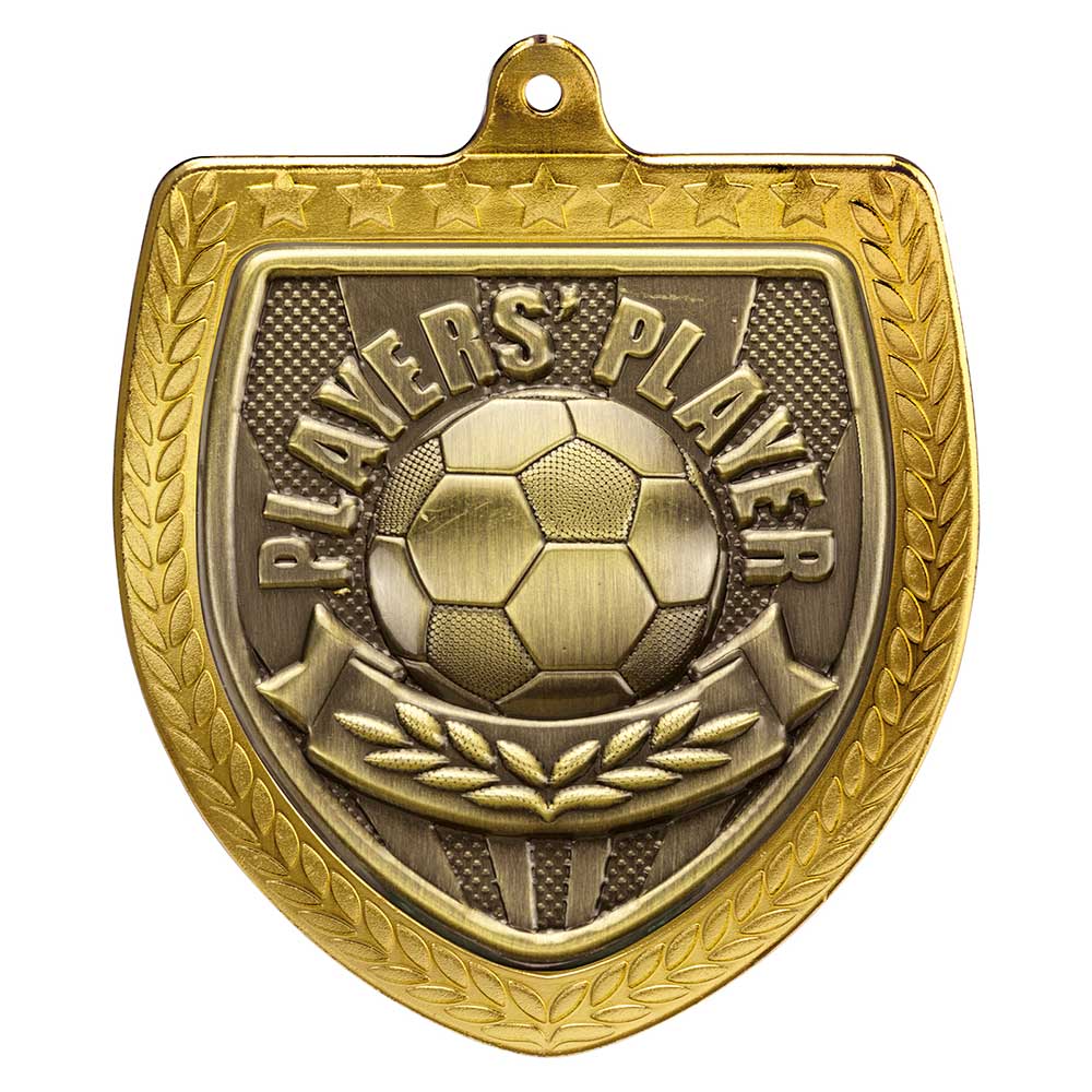 Cobra Players Player Shield Football Medal 7.5cm