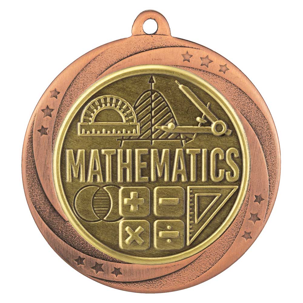 Superstar Maths Medal 6cm