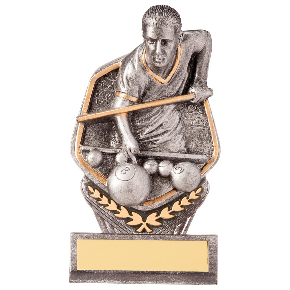 Trofeo In Vetro Millennium Per Snooker E Biliardo – Personalizzabile Con Incisione GRATUITA