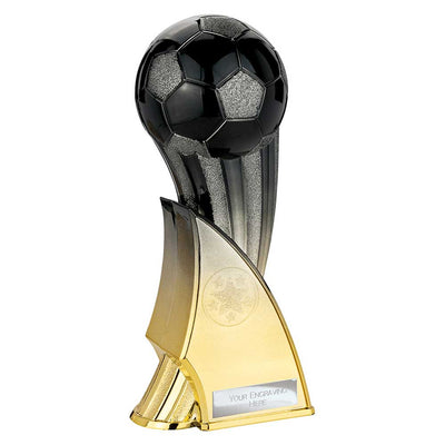 Firestorm Football Trophy Award Heavyweight Black Gold