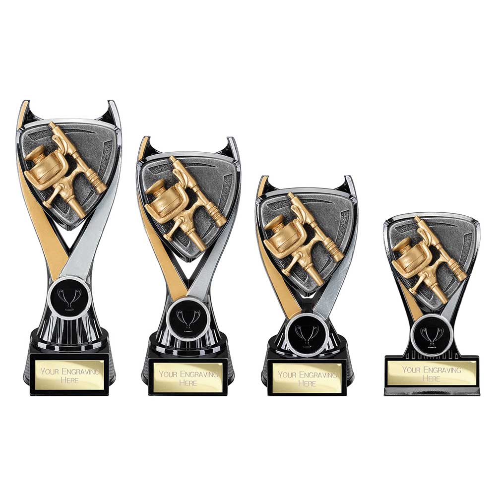 thumbnail image 2 of Fishing Trophy For Angling Carp & Bass Awards | Silver Finish With Free Engraving | Trophy Planet 2 of 5