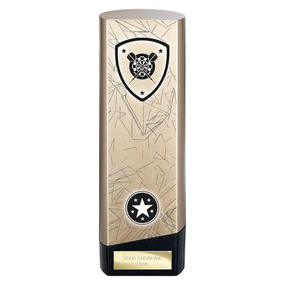 Prime Darts Trophy Heavyweight Award Gold And Black