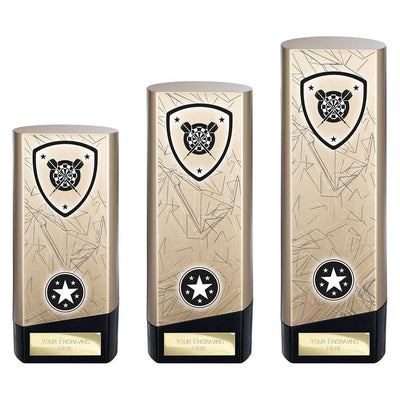 Prime Darts Trophy Heavyweight Award Gold And Black