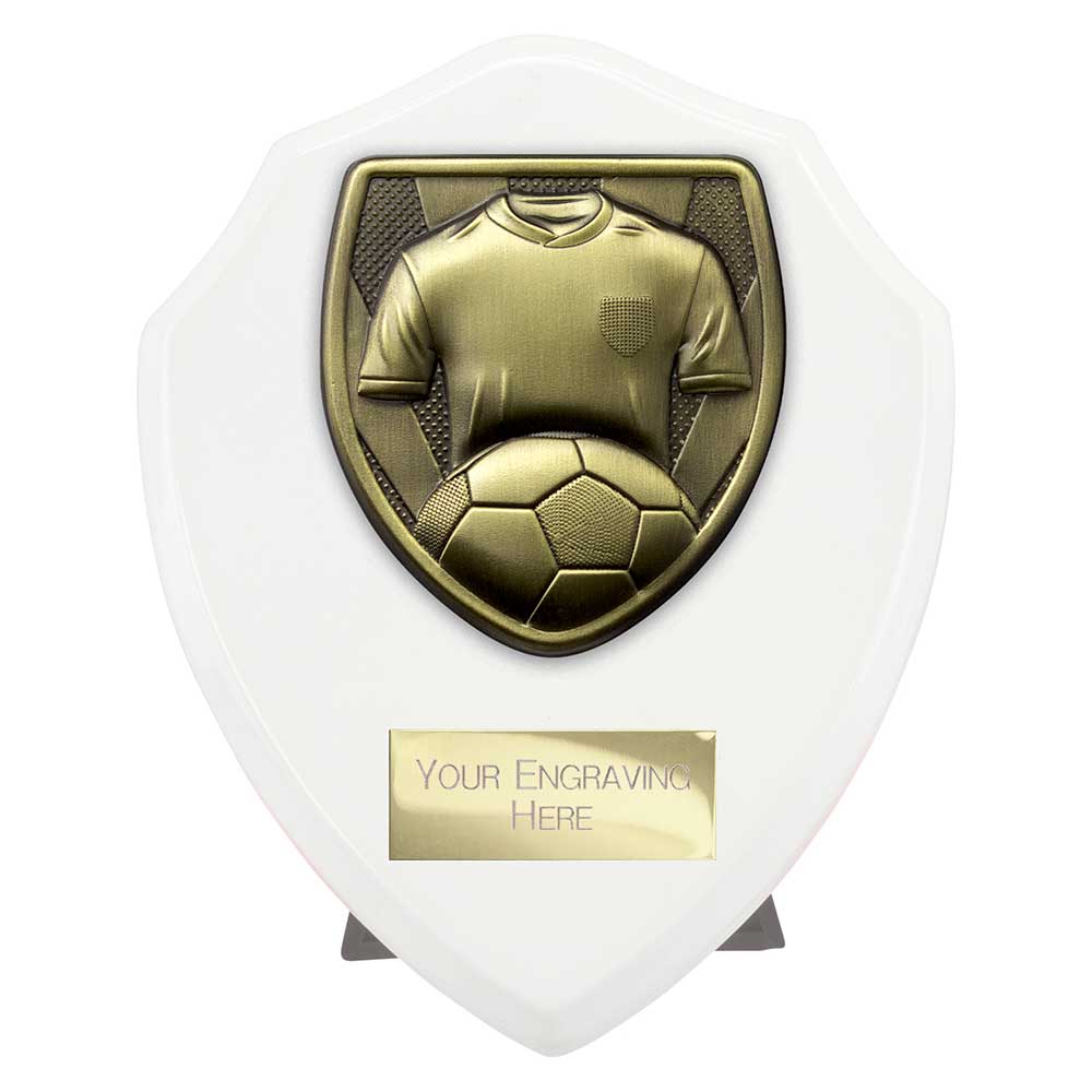 Cobra Football Shirt Ball Keeper Award Plaque Trophy White