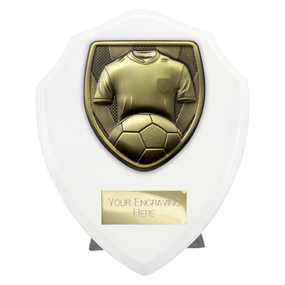 Cobra Football Shirt Ball Keeper Award Plaque Trophy White