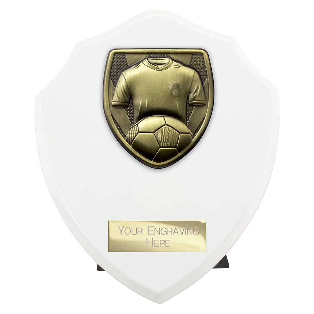 Cobra Football Shirt Ball Keeper Award Plaque Trophy White