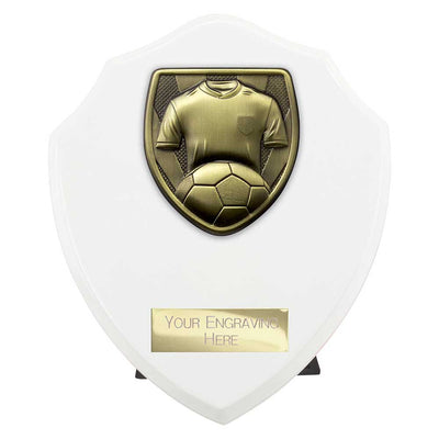 Cobra Football Shirt Ball Keeper Award Plaque Trophy White