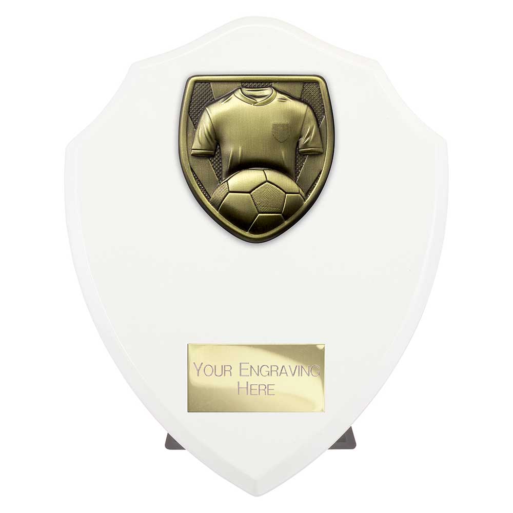 Cobra Football Shirt Ball Keeper Award Plaque Trophy White