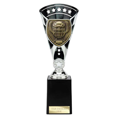Cobra Star Ice Hockey Trophy Cup Silver And Black