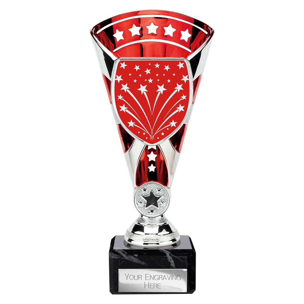 Cobra Star Multisport Trophy Cup Silver Red