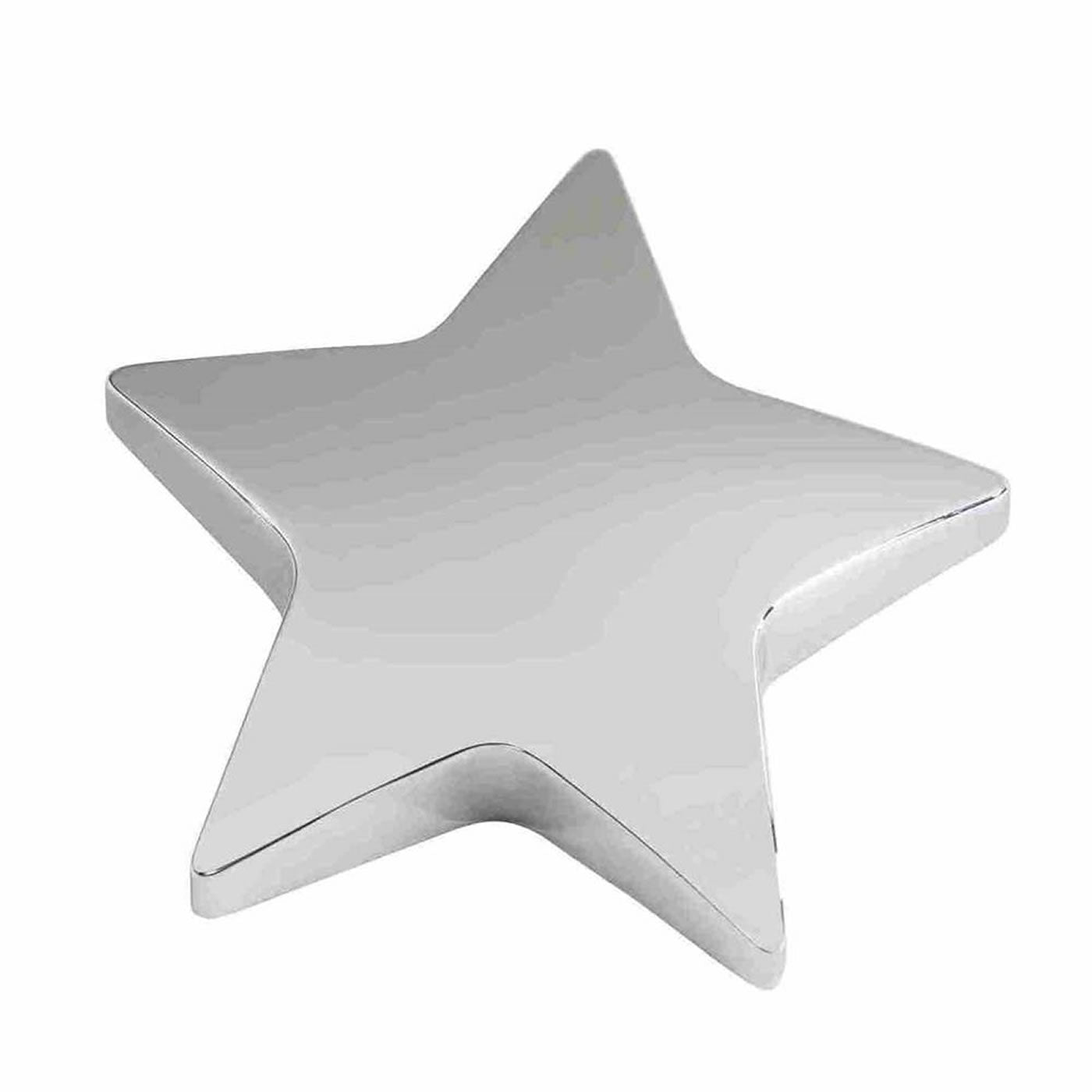 Silver Finish Star Paperweight 