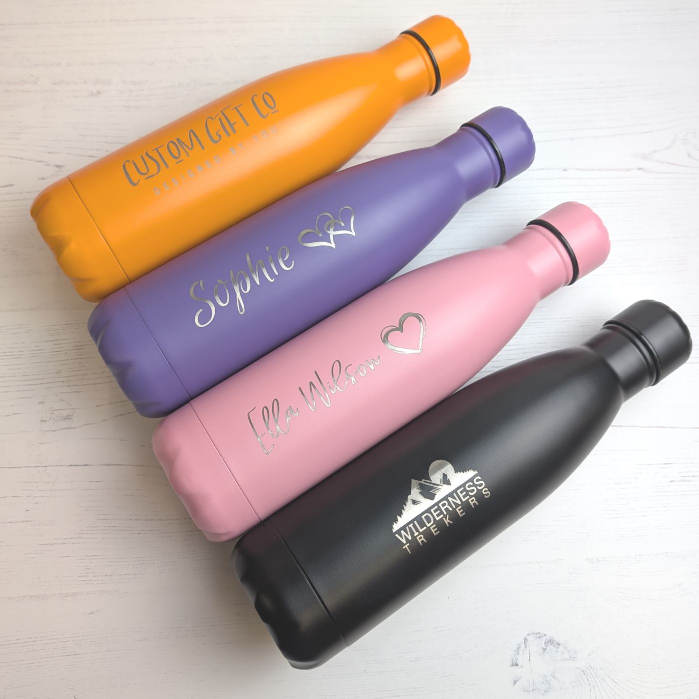 Personalised Water Bottle - Engraved Insulated Metal Bottle