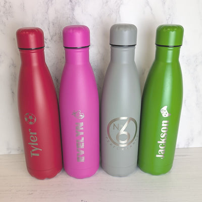 Personalised Water Bottle - Engraved Insulated Metal Bottle