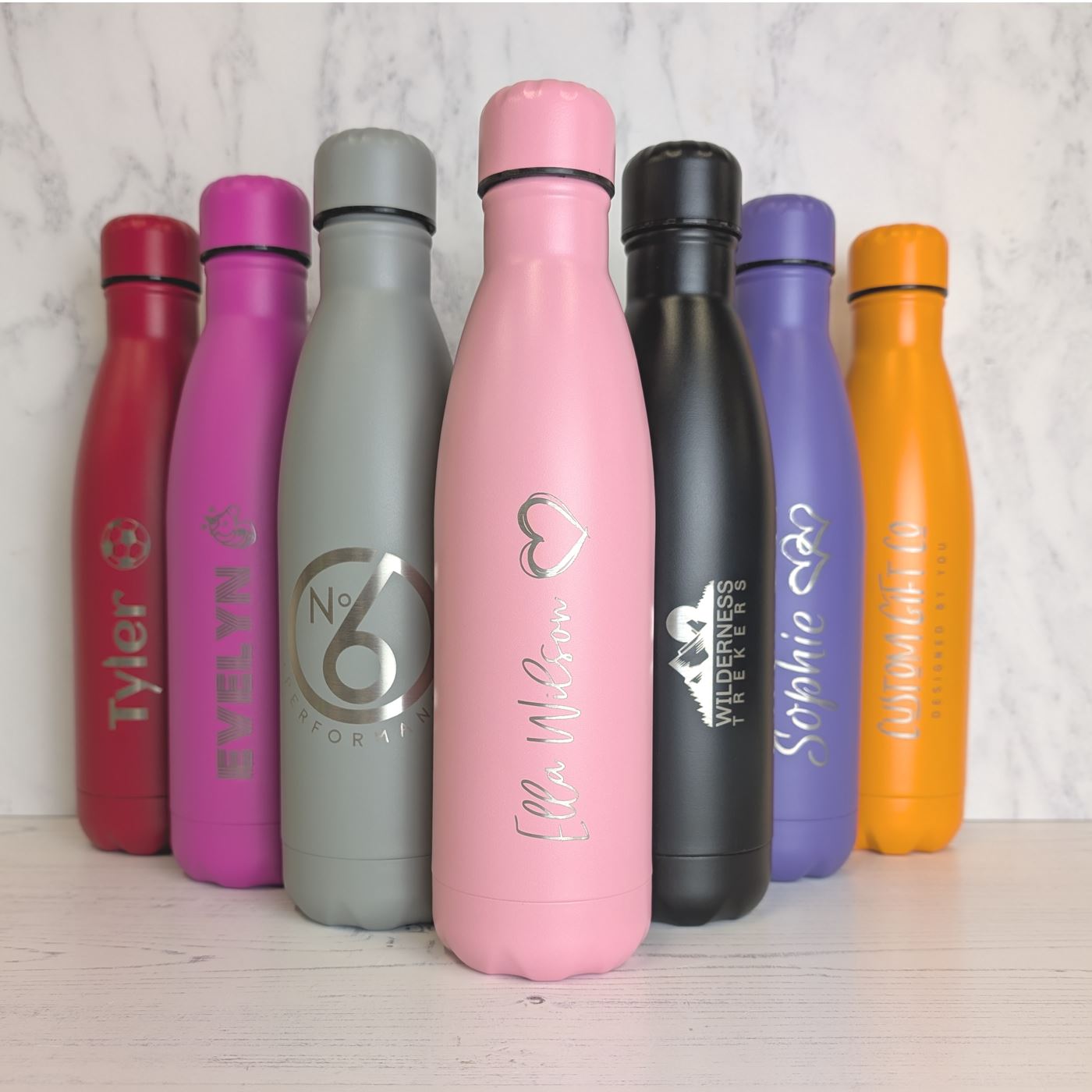 Personalised Water Bottle - Engraved Insulated Metal Bottle