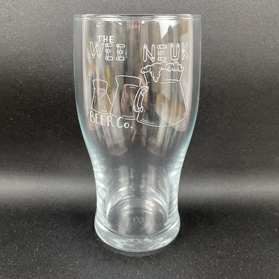 Personalised Beer Glass Pint Glass - Any Logo Engraved