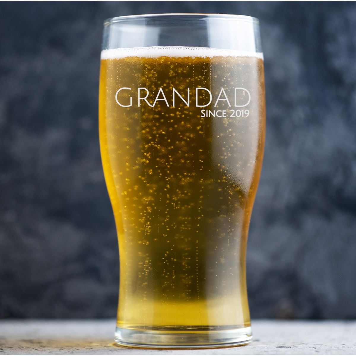 Personalised Beer Glass Pint Glass - Grandad