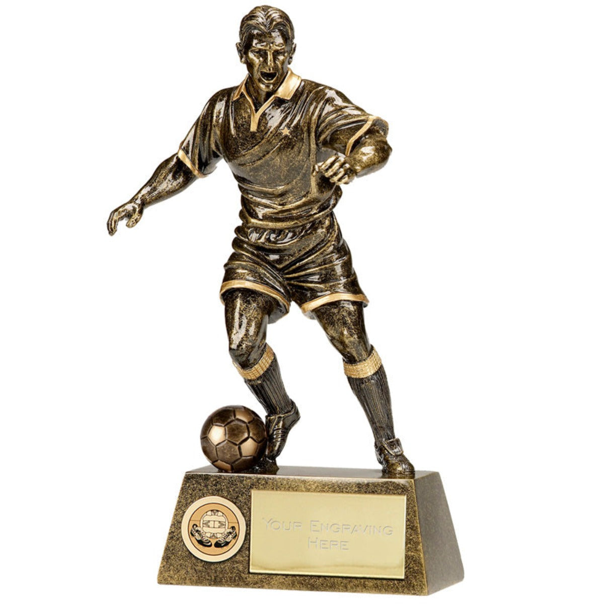 Mens Soccer Trophy Soccer Figure Pinnacle Award