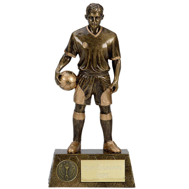 Large Male Soccer Player Trophy Award