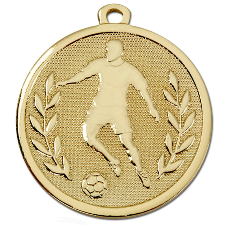 Gold Galaxy Soccer Player Medal 4.5cm