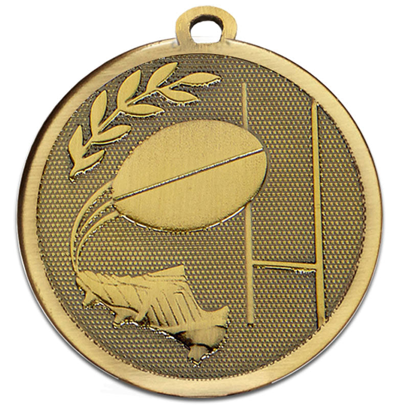 bronze rugby galaxy medal 4 5cm