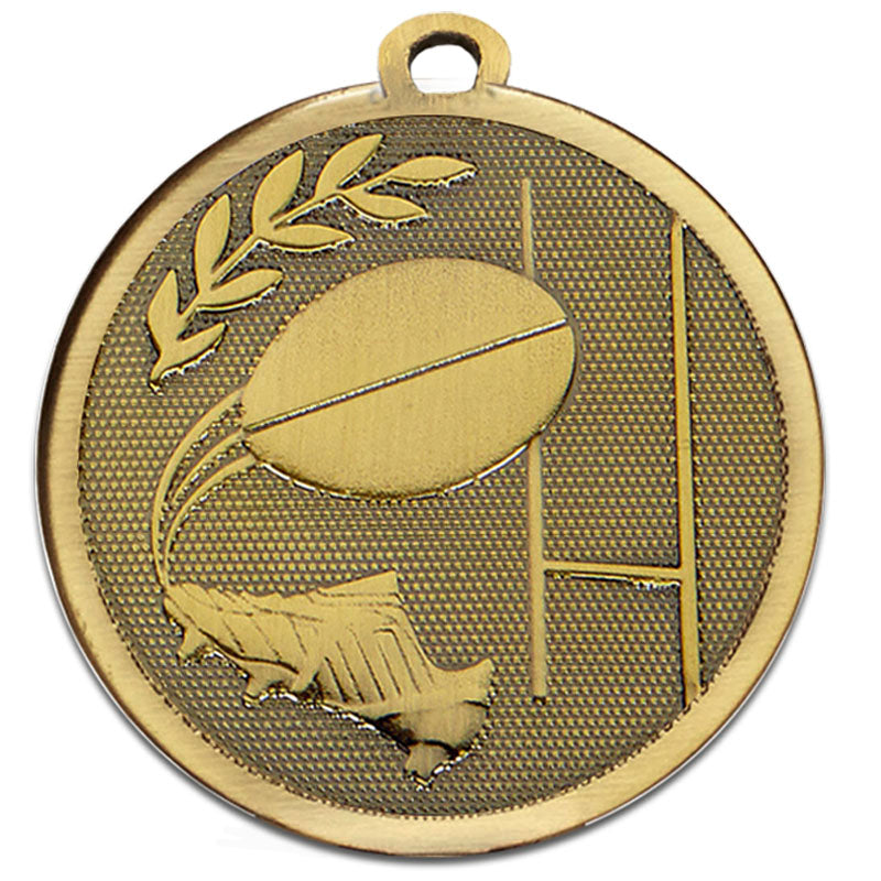Bronze Rugby Galaxy Medal 4.5cm