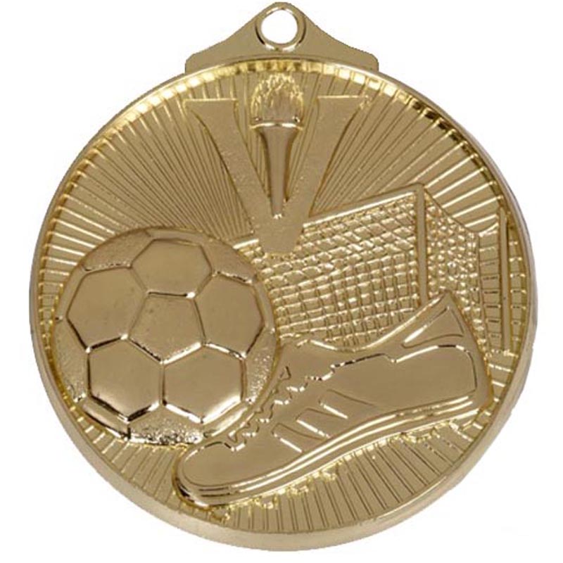 Gold Soccer Horizon Medal 5cm