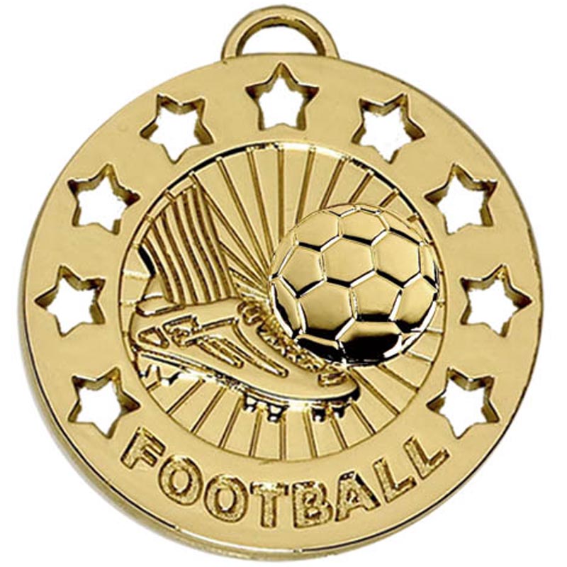 Gold Spectrum Soccer Medal 4cm