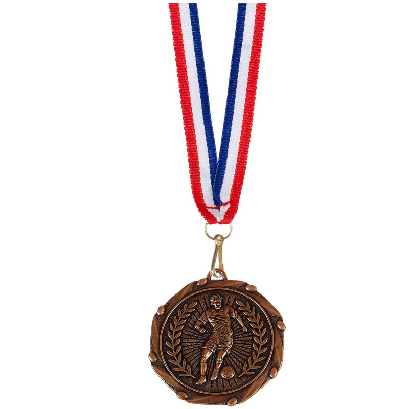 Soccer Player Medal Bronze 4.5cm