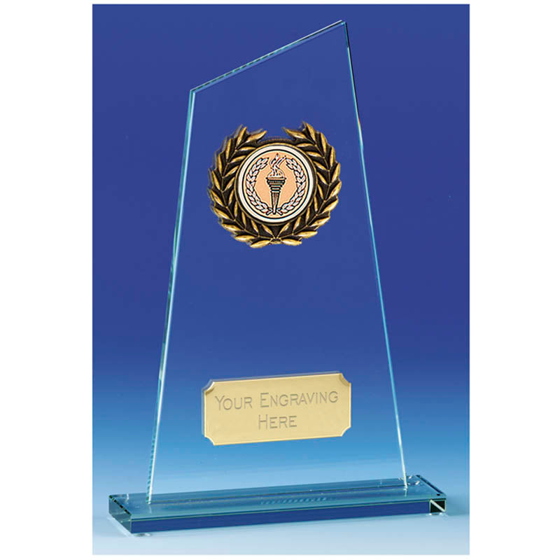 Peak Jade Glass Plaque Trophy Award