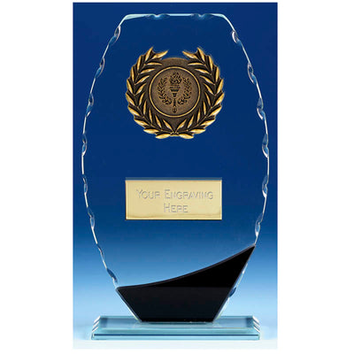 Singular Glass Plaque Trophy Award