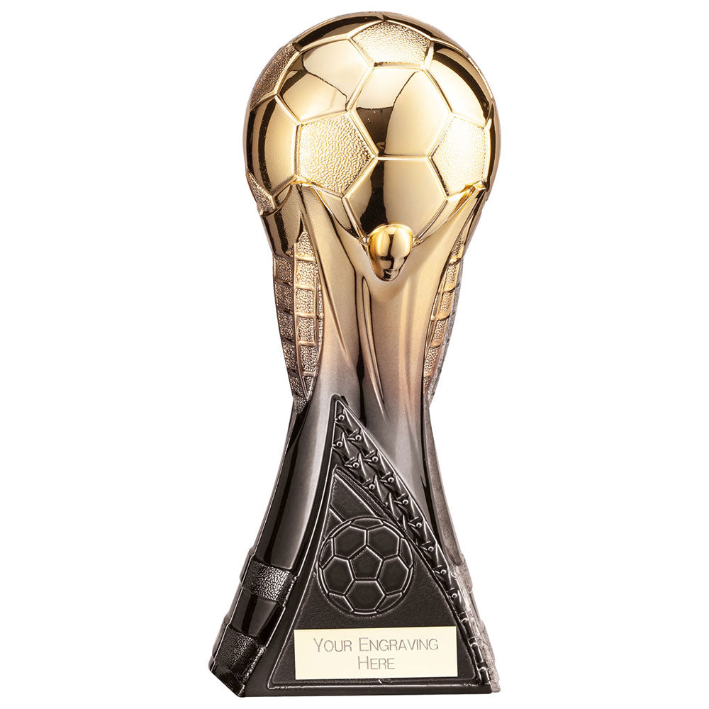 Soccer World Trophy Heavyweight Gold/Black Award