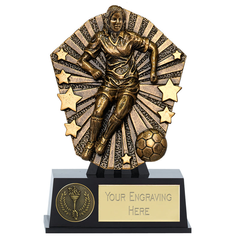 Female Soccer Trophy Cosmos Mini Award