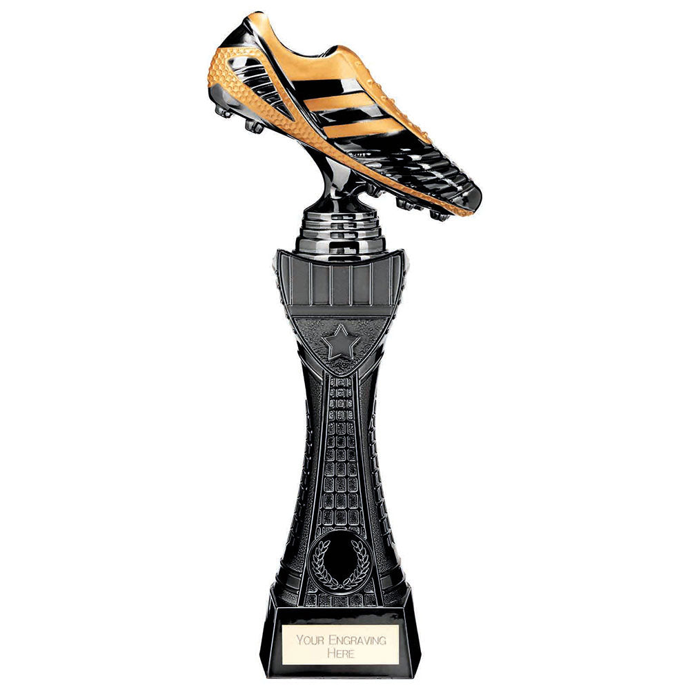 Soccer Boot Trophy Black Viper Tower Award