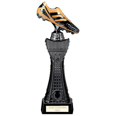 Soccer Boot Trophy Black Viper Tower Award