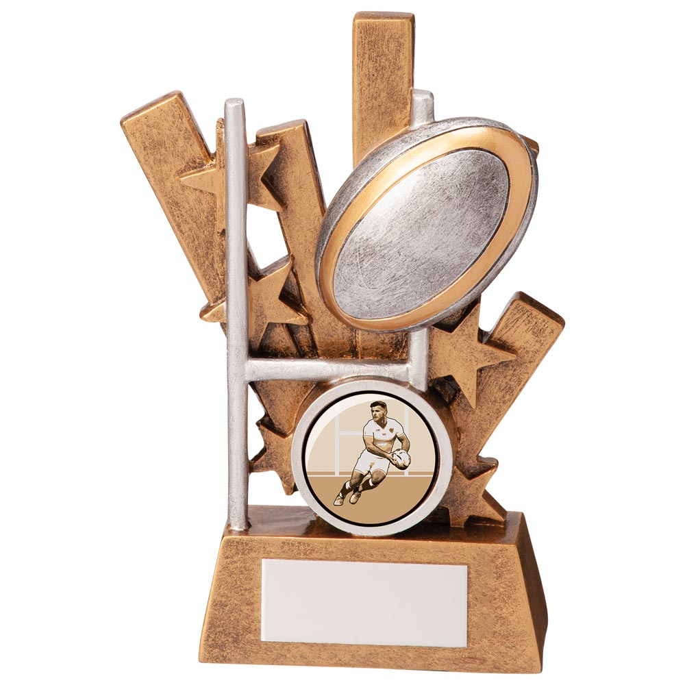 Rugby Ball Post Trophy Award