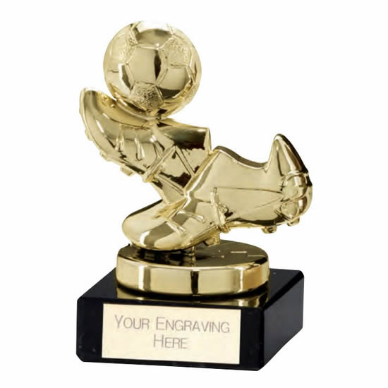 Soccer Boot & Ball Trophy Agility Gold Award